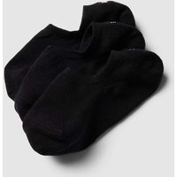 Snocks Socken in unifarbenem Design Modell 'Invisible' im 3er-Pack in Black, Größe 39/42 von Snocks