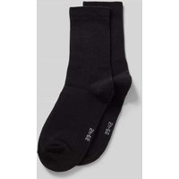 Snocks Socken mit Label-Stitching im 2er-Pack in Black, Größe 39-42 von Snocks