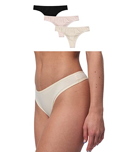 Snocks Tanga 3er Set Gr. M I Sexy Damen Tanga I Tangas mit Baumwollanteil I Underwear Women I Hot Unterwäsche Damen I Slip Damen I Angenehme Passform für jeden Körpertyp I Mix 7 von Snocks