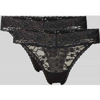 Snocks String aus Spitze im 2er-Pack in Black, Größe L von Snocks