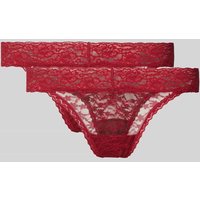 Snocks String aus Spitze in Rot, Größe S von Snocks