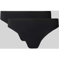 Snocks String mit elastischem Bund im 2er-Pack in Black, Größe XL von Snocks