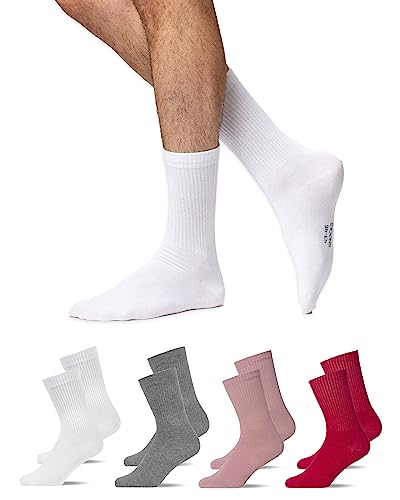 Snocks Tennissocken für Damen und Herren: Ideale Sportsocken aus Biobaumwolle - passend für jeden Sneaker und jeden Style - Tennissocken herren 35-38 von Snocks