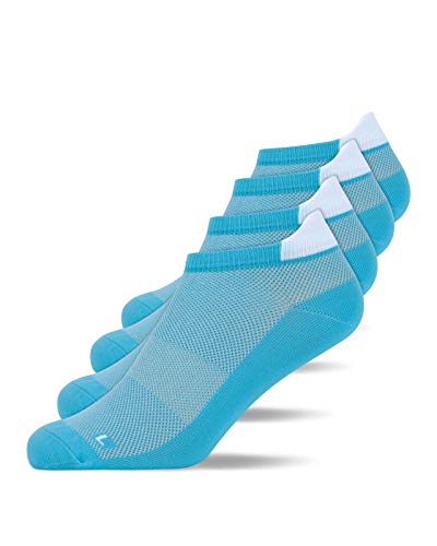 Snocks Unisex Kurze Laufsocken Gr. 35-38 I Atmungsaktive Sportsocken für Männer & Frauen I Low Sport Füßlinge für jede Sportart I Anti Blasen Schutz Sommer Socken I Blau von Snocks