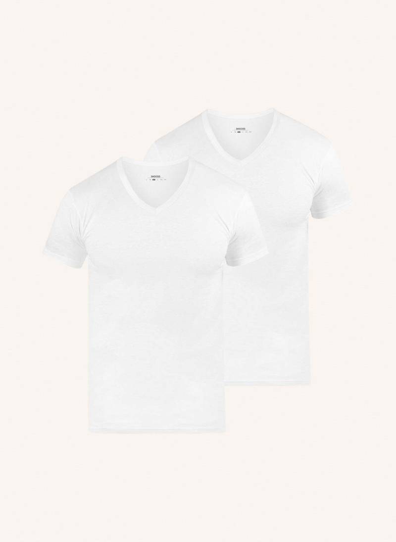 Snocks Unterhemd V-Ausschnitt weiss von Snocks