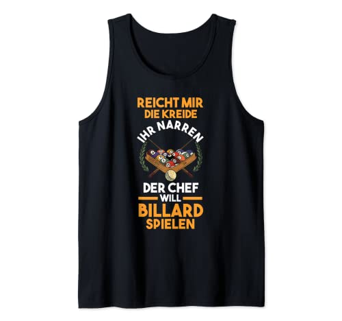 Herren Billardverein Billard Tank Top von Snooker Billard Billardspieler Geschenk