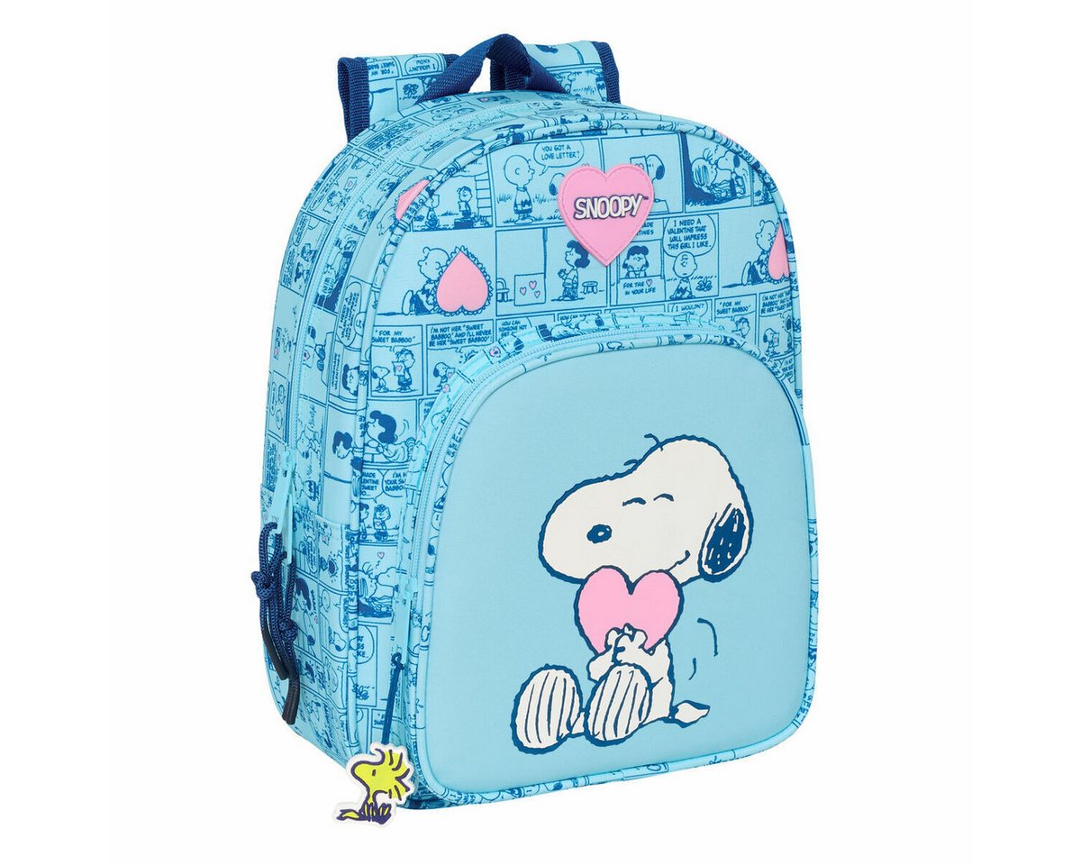 Snoopy Rucksack Kinder Rucksack Snoopy Love Hellblau 26 x 34 x 11 cm von Snoopy