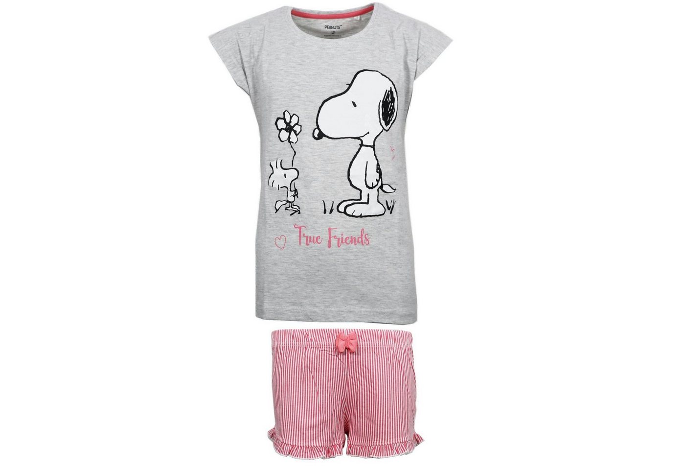 Snoopy Schlafanzug Snoopy Mädchen kurzarm Pyjama Schlafanzug Shirt Shorts Gr. 134 bis 164 von Snoopy