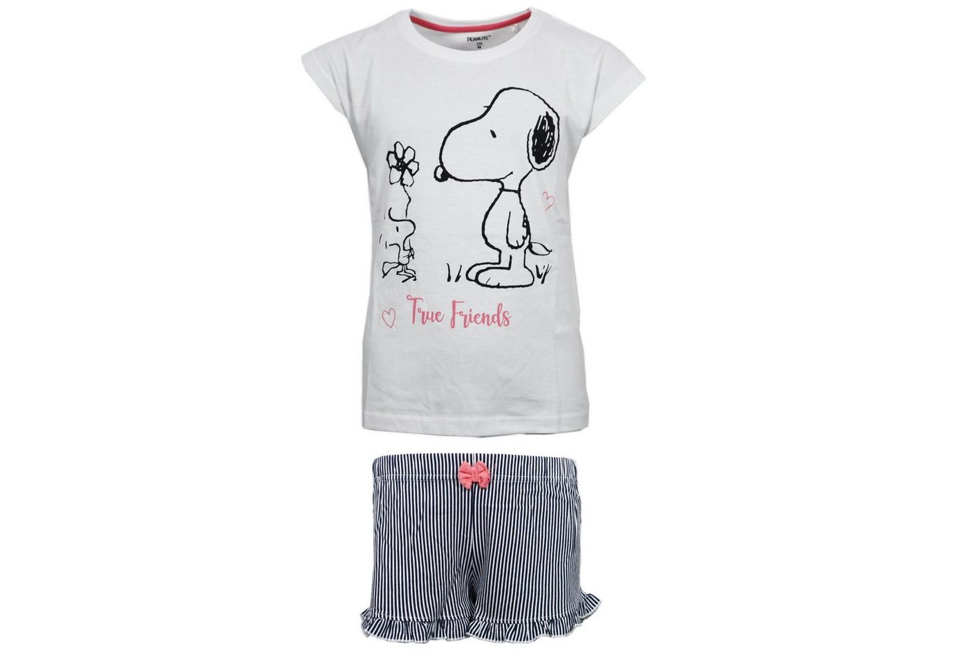 Snoopy Schlafanzug Snoopy Mädchen kurzarm Pyjama Schlafanzug Shirt Shorts Gr. 134 bis 164 von Snoopy