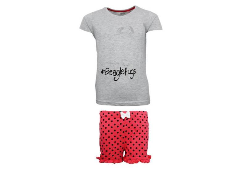 Snoopy Schlafanzug Peanuts Snoopy Mädchen kurzarm Pyjama Shirt Shorts (Set) Gr. 134 bis 164 von Snoopy