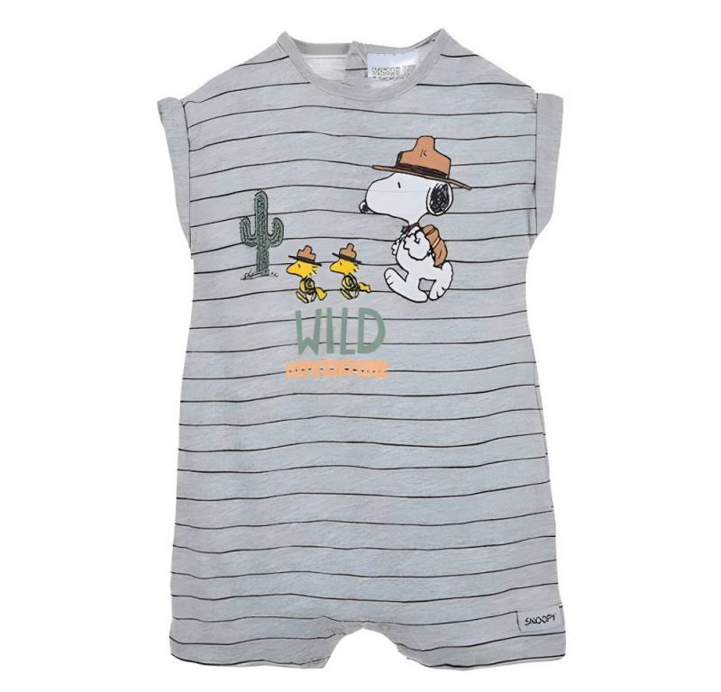 Snoopy Strampler Snoopy Love Baby Kleinkind kurzarm Body Strampler Gr. 68 bis 86, Baumwolle von Snoopy