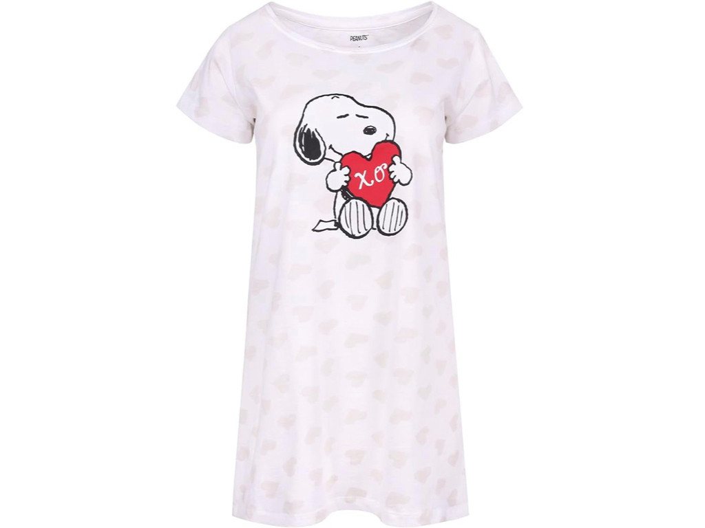 Snoopy T-Shirt The Peanuts Snoopy – Lazy Damen T-Shirt Oberteil Frauen Top Weiß von Snoopy