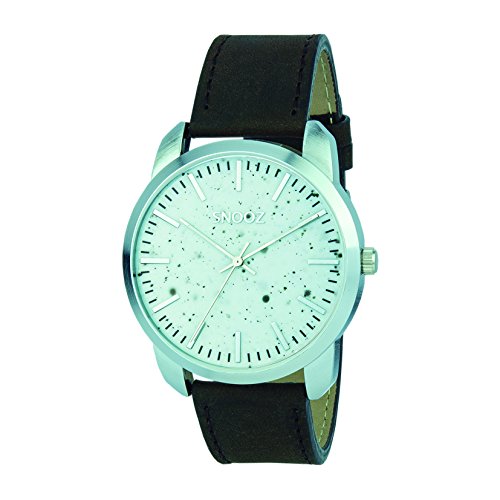 Snooz Herren Analog Quarz Uhr mit Leder Armband Saa0044-59 von SNOOZ