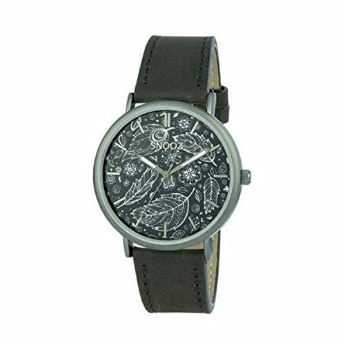 Snooz Herren Analog Quarz Uhr mit Leder Armband Saa1041-75 von SNOOZ