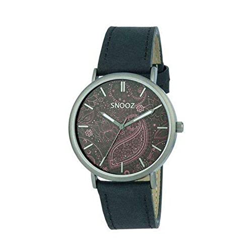 Snooz Herren Analog Quarz Uhr mit Leder Armband Saa1041-86 von SNOOZ