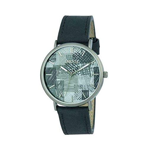 Snooz Herren Analog Quarz Uhr mit Leder Armband Saa1041-87 von SNOOZ