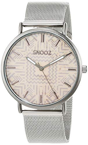 Snooz Herren Analog Quarz Uhr mit Edelstahl Armband Saa1042-82 von SNOOZ