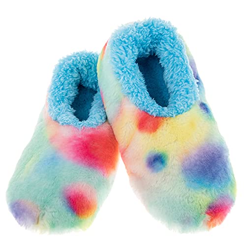 Snoozies Batik-Damen-Slipper, Cotton Candy, blau, Small von Snoozies