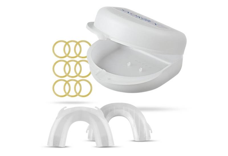 Snorflex Schnarchstopper Anti-Schnarchschiene - inkl. Aufbewahrungsbox & 100 x Gummibänder von Snorflex