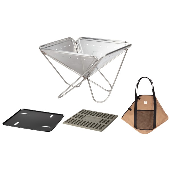 Snow Peak - Fireplace Starterset - Grill Gr M metallic von Snow Peak