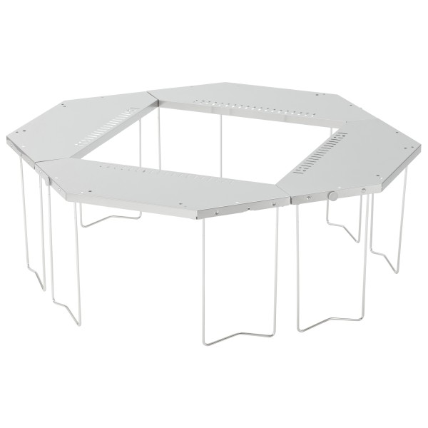 Snow Peak - Jigaro Fire Ring Table - Campingtisch metallic von Snow Peak