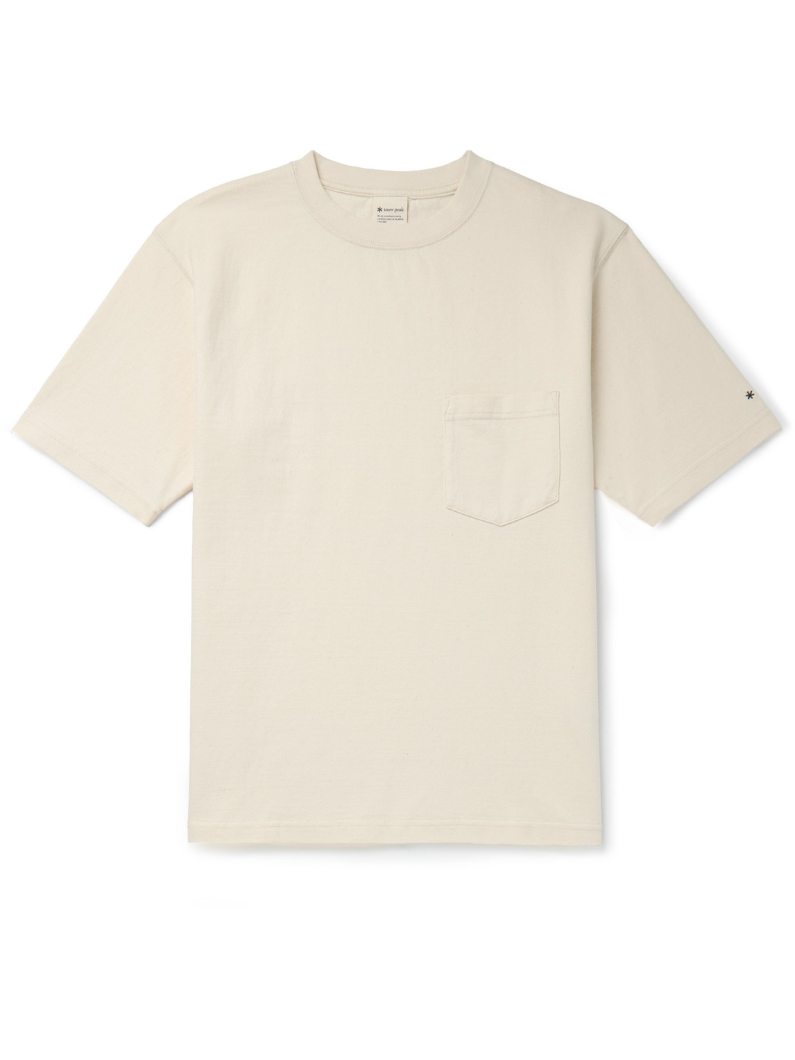 Snow Peak - Logo-Embroidered Cotton-Jersey T-Shirt - Men - Neutrals - XL von Snow Peak