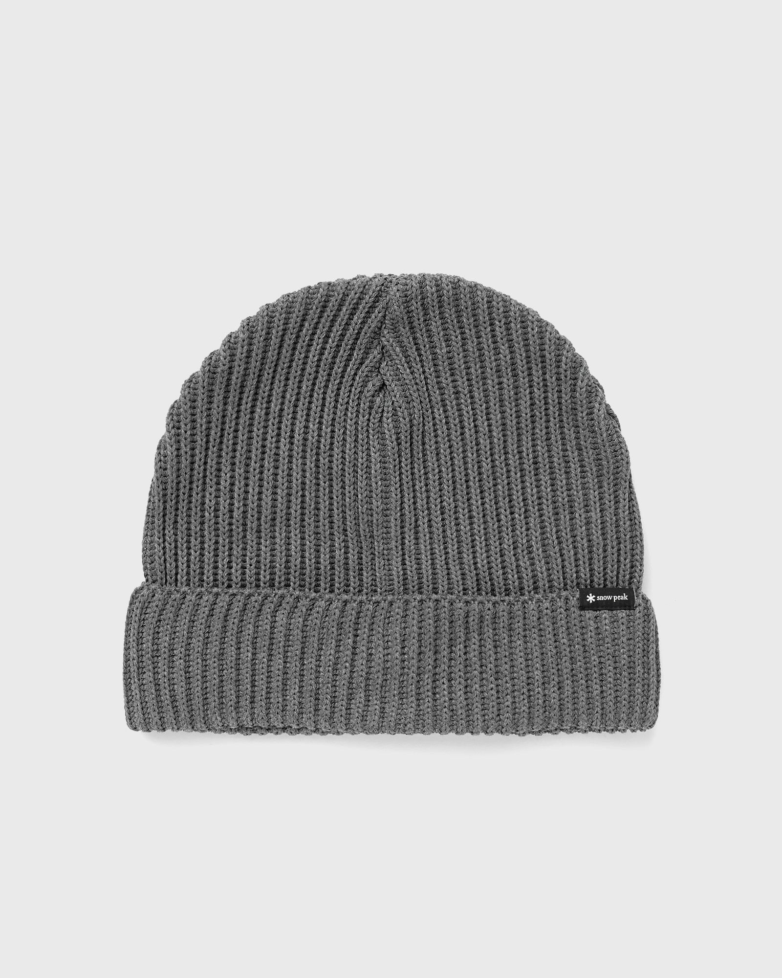 Snow Peak Pe/Co Knit Cap men Beanies grey in Größe:ONE SIZE von Snow Peak