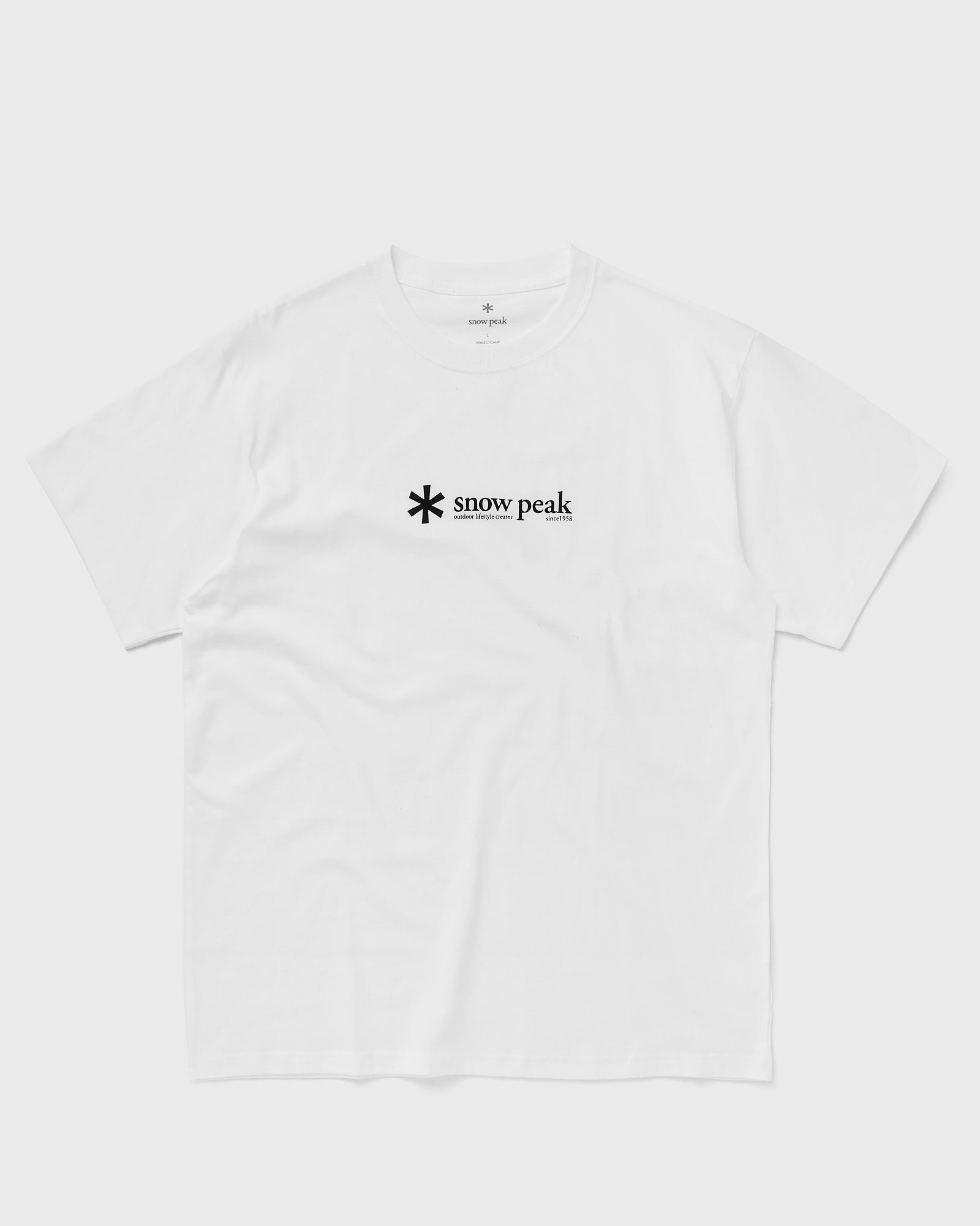 Snow Peak SOFT COTTON LOGO SHORT SLEEVE T-SHIRT men Shortsleeves white in Größe:L von Snow Peak