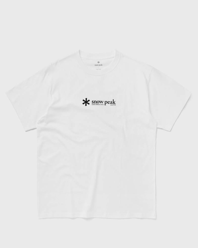 Snow Peak SOFT COTTON LOGO SHORT SLEEVE T-SHIRT men Shortsleeves white in Größe:M von Snow Peak