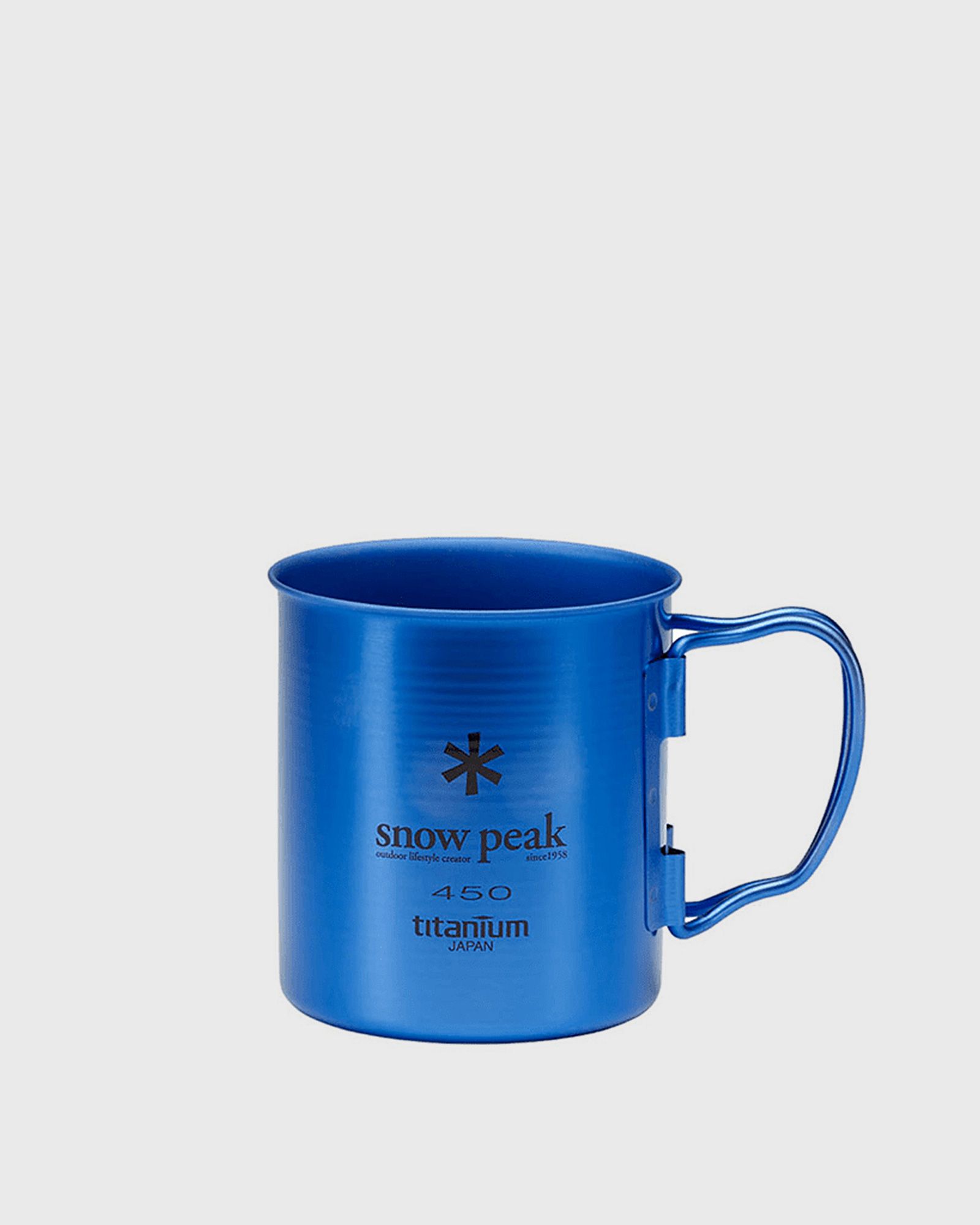 Snow Peak TITANIUM SINGLE WALL MUG 450ML men Outdoor Equipment blue in Größe:ONE SIZE Snow Peak TITANIUM SINGLE WALL MUG 450ML men Outdoor Equipment blue in Größe:ONE SIZE von Snow Peak