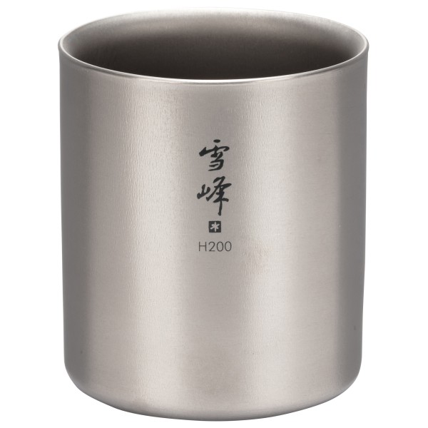 Snow Peak - Ti-Double H200 Stacking Mug - Becher Gr 200 ml grau von Snow Peak