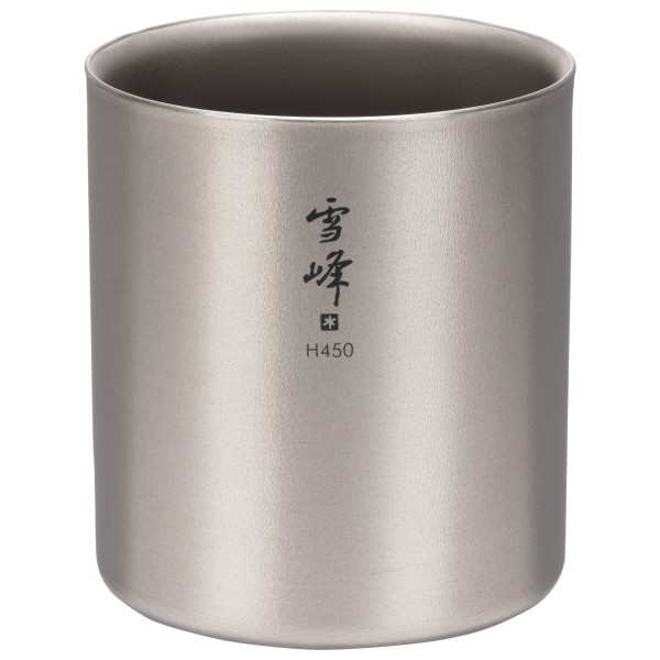 Snow Peak - Ti-Double H450 Stacking Mug Gr 450 ml grau von Snow Peak