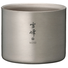 Snow Peak - Ti-Double Stacking Mug M200 - Becher Gr 200 ml grau von Snow Peak