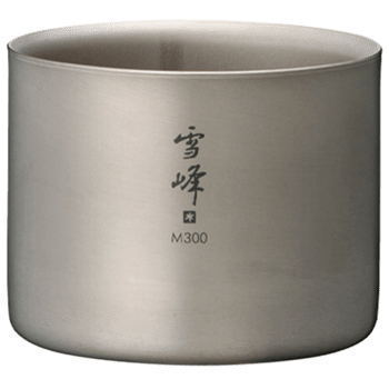 Snow Peak - Ti-Double Stacking Mug M300 - Becher Gr 300 ml grau von Snow Peak