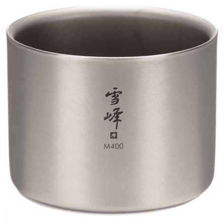 Snow Peak - Ti-Double Stacking Mug M400 - Becher Gr 400 ml grau von Snow Peak