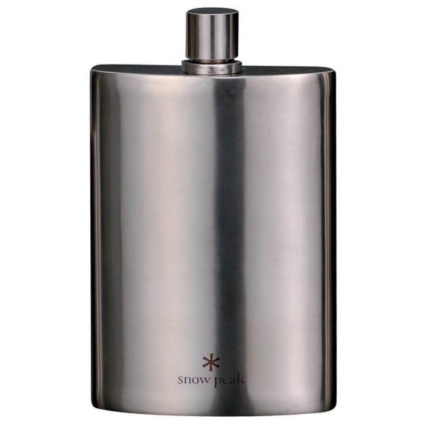 Snow Peak - Titanium Flask - Trinkflasche Gr L grau von Snow Peak