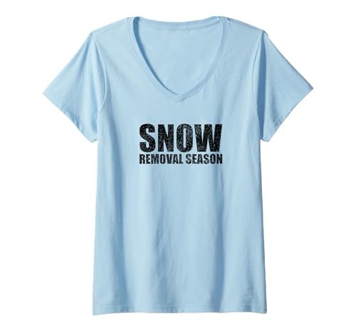 Damen Schneeräumung Ausrüstung Wintersaison Schaufel Crew T-Shirt mit V-Ausschnitt Damen Schneeräumung Ausrüstung Wintersaison Schaufel Crew T-Shirt mit V-Ausschnitt von Snow Removal Season Winter Shoveling Crew
