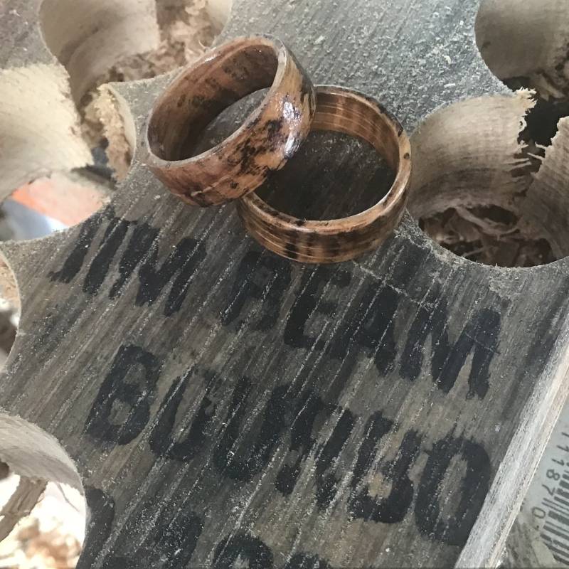 Jim Beam Bourbon Fassreif Holzring Verkohlte Eiche, Custom Made von SnowDaysInn