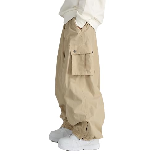 SnowElve Cargo-Skihose für Herren, super Baggy, Snowboard, Schneehose, isoliert, lockere Hose, Sport, wasserdicht (K2201, KK, XS) von SnowElve