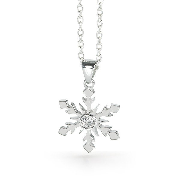 Schneeflocken Halskette Aus Sterling Silber von SnowJewelAustralia