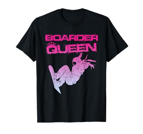 Boarder Queen Snowboarding Frauen Snowboard Königinnen T-Shirt von Snowboard Geschenk Snowboarderin Shirt Frauen