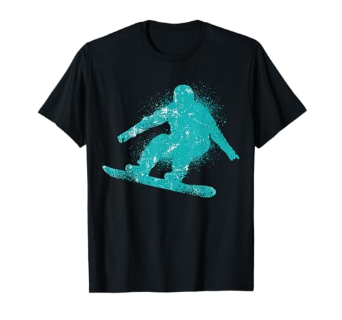 Retro Snowboarder Wintersport Männer Jungs Snowboardfahrer T-Shirt von Snowboard Snowbarding Wintersport Geschenkideen