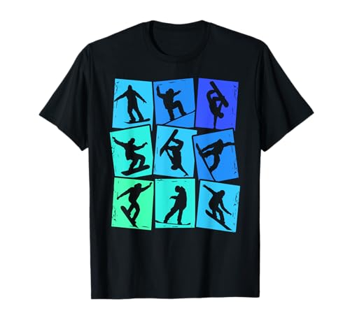 Snowboard Snowboarder Kinder Jungen Männer T-Shirt Snowboard Snowboarder Kinder Jungen Männer T-Shirt von Snowboarding Wintersport Design