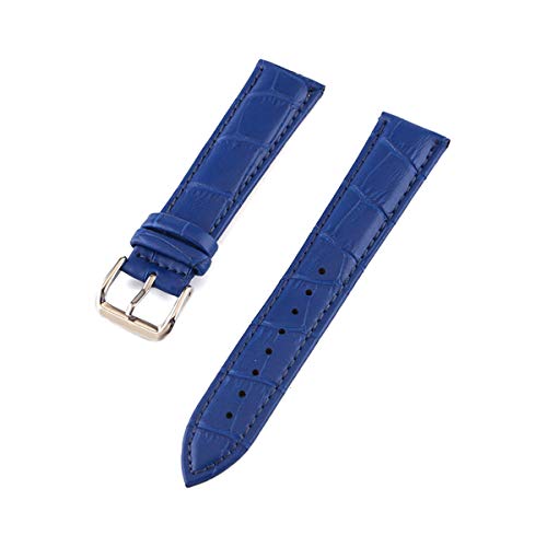 Uhrenarmband-Gurt-Frau Uhrenarmbänder Lederarmband Uhrenarmband 10-24mm Mehrfarbenuhrenarmbänder, Blau, 13mm von Snowdrift
