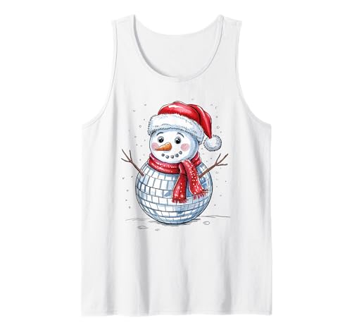 Lustiger Schneemann Frohe Weihnachten Männer Frauen Kinder Niedlicher Xmas Pj Tank Top von Snowman Christmas Men Women Apparel Clothes Ideas