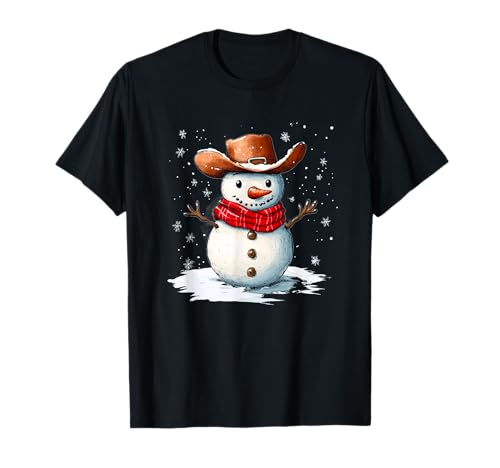 Wunderschöner Schneemann im Cowboy-Look für Jungen und Mädchen T-Shirt Wunderschöner Schneemann im Cowboy-Look für Jungen und Mädchen T-Shirt von Snowman Cowboy