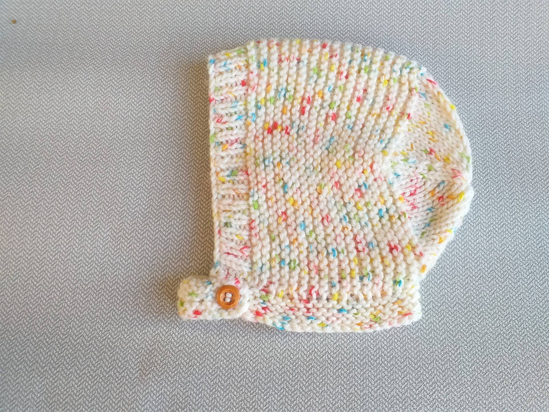 Regenbogen Konfetti Handgestrickt Unisex Baby Mütze, Mädchen Mütze, Junge Shower Geschenk, Foto Requisite, Kleinkind Mütze von SnowyIdris