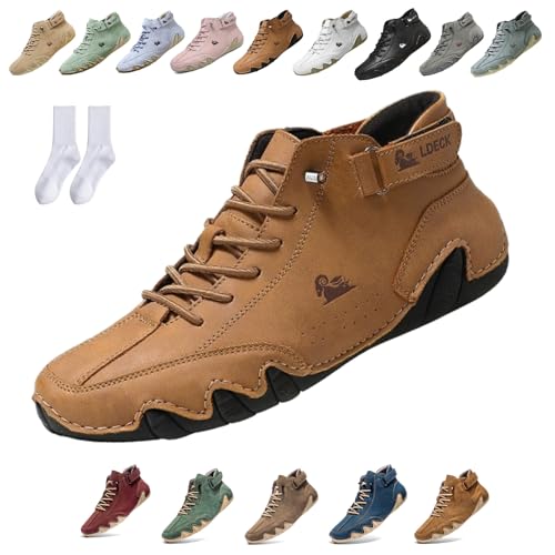 Alpaca Barfuss Schuhe Damen, Alpaca Der Bessere Barfussschuh, Barfuss Wanderschuhe Damen Zur Wasserdicht Atmungsaktiv Rutschfest Fur Alltag Spaziergange Gesunden Laufkomfort (SchwarzundBraun,45) von Snrtevu