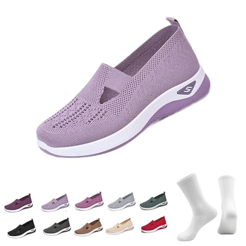 Annelie Schuhe, Annelie - Der Sommerschuh, der Leichtigkeit spürbar macht, Orthopädische Schuhe Damen Breiter Fuß, Sommer Slip-On Schuhes, Mesh-Obermaterial, Atmungsaktiv und Rutschfest (36,1PC-I) von Snrtevu