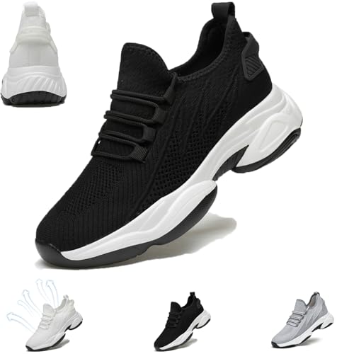 Elevateshoes Limitless, Schuhe Die Größer Machen Herren, Steigern Sie Lhre Höhe Erhöhung Unsichtbare Herrenschuhe, Schuhe Die Größer Machen Erhältlich In 6/8/10 cm (Black,37) von Snrtevu